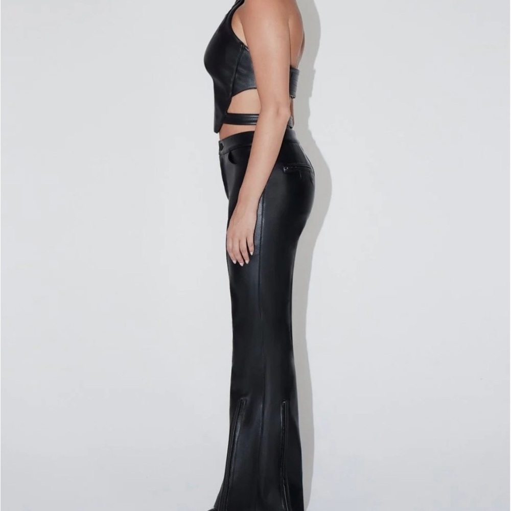 KHY- faux leather pants and top (set) - Picture 3 of 8